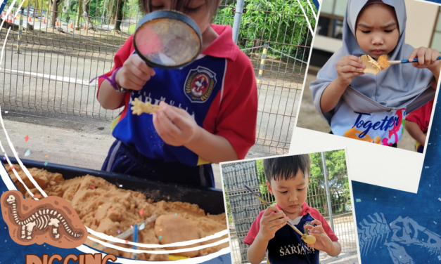 Digging Dinosaur Fossil